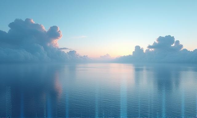 A conceptual image representing digital strategy as a vast landscape