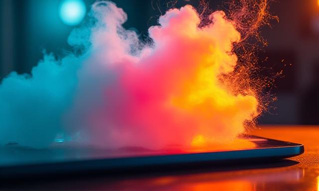 Creative content creation symbolized by localized weather events